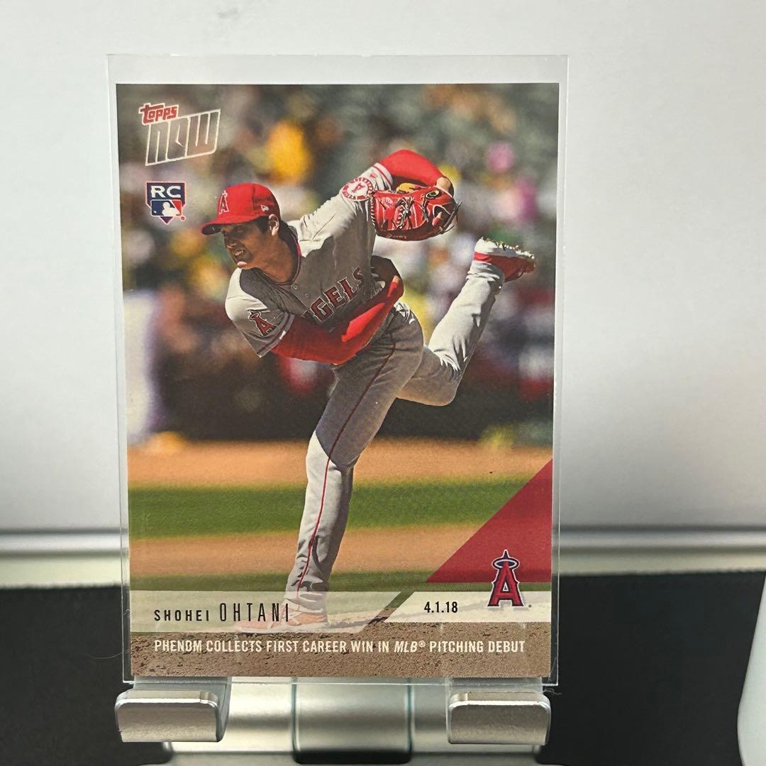 大谷翔平 2018 Topps Now 英語版 RC #72 メジャー初勝利 - メルカリ