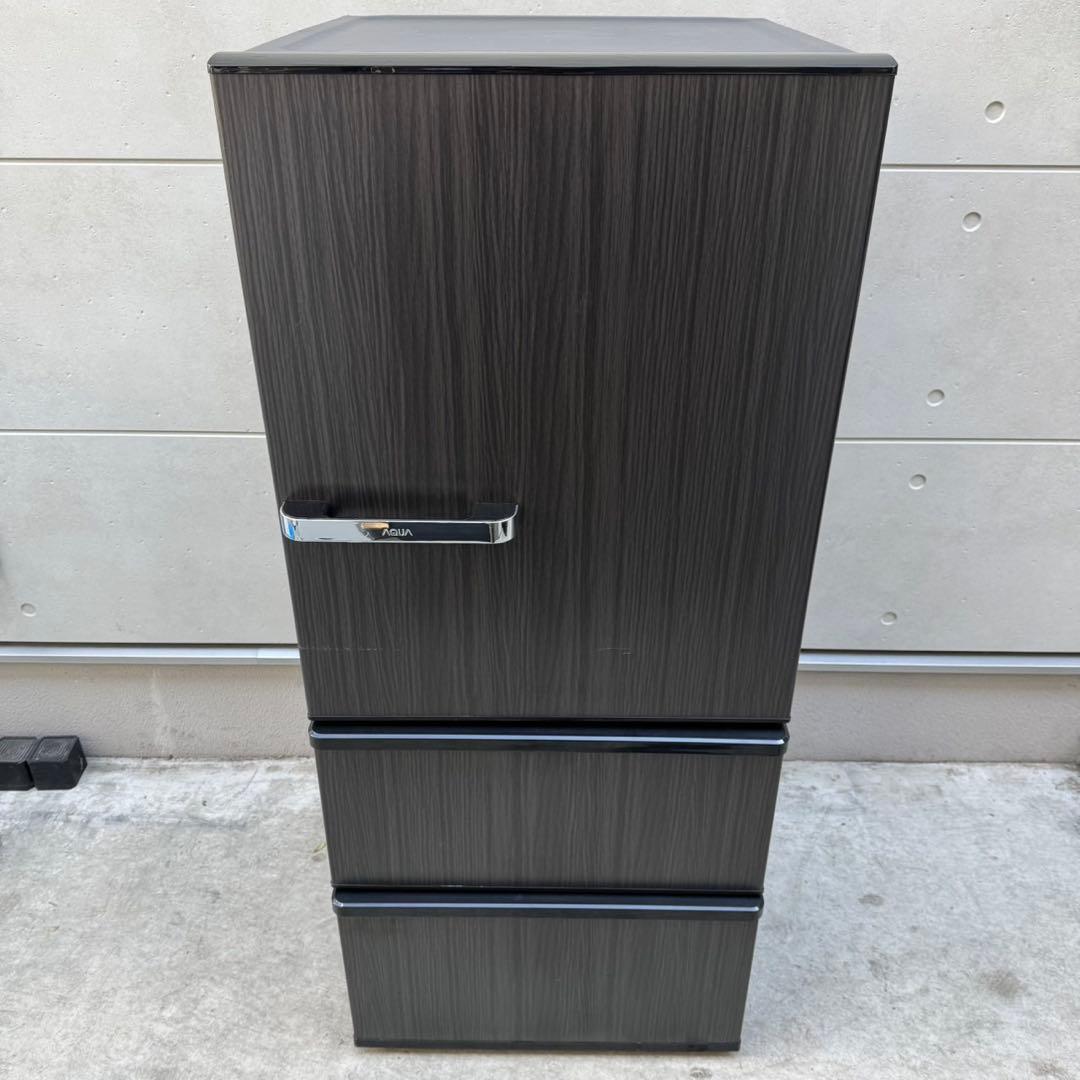 183⭐️2024年製美品☆アクア 冷蔵庫 3ドア 大型 自動製氷 木目 大容量