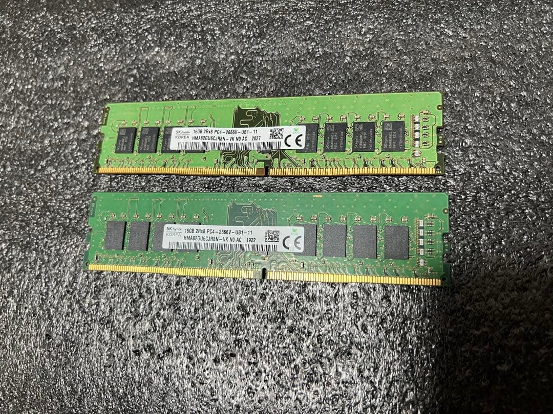 中古SK hynix DDR4メモリ16GB×2（32GB） SK HYNIX|ノートパソコン用メモリ 32GB(16GB×2)|【ハードオフ公式通販