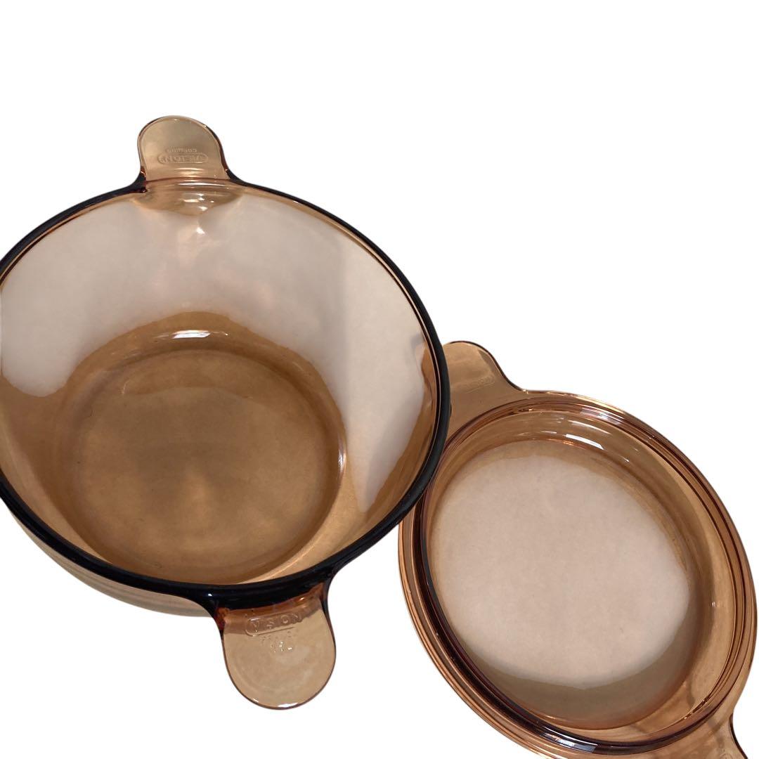 VISION　ビジョン　耐熱ガラス 両手鍋　1.5L 2.5L セット