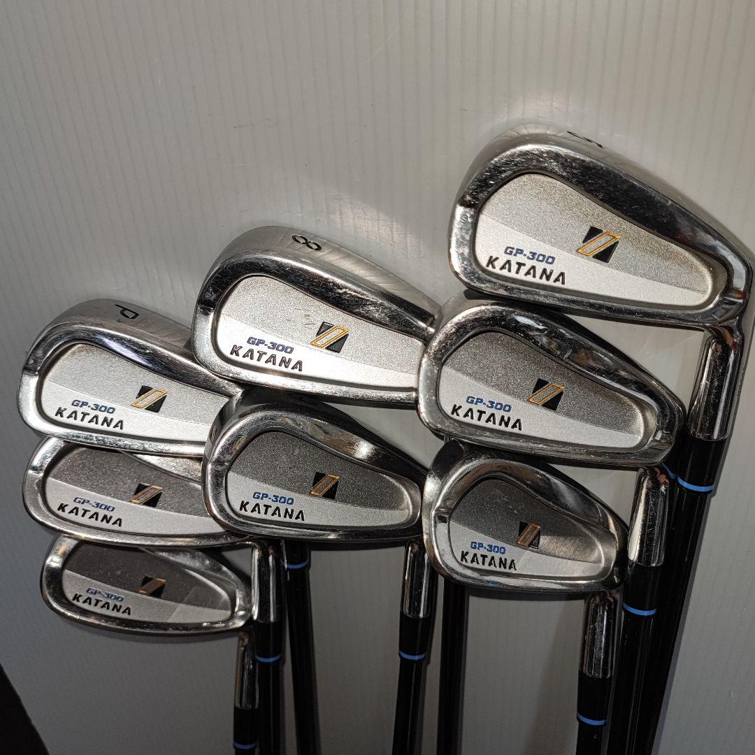 KATANA GP-300 アイアンセット 5-9P.A.S 8本 R 地クラブ - メルカリ