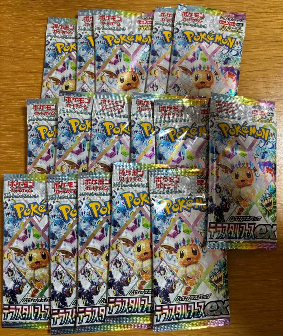 ポケモンカード　テラスタルフェスex 16パック シュリンク付き） テラスタルフェス ex BOX ポケモンカードゲーム