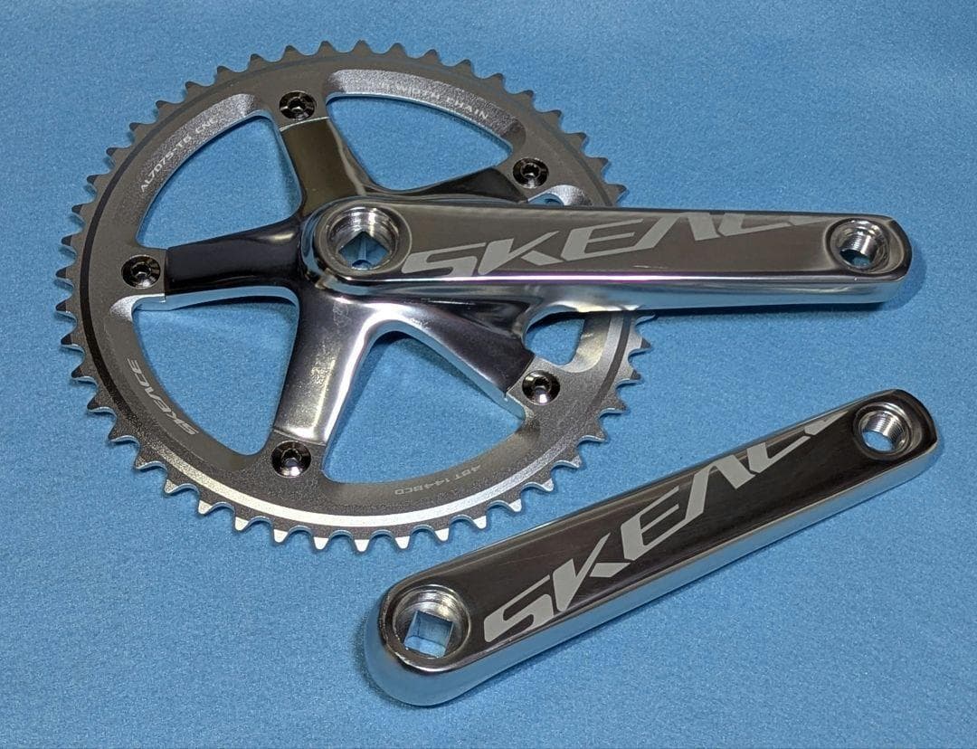 SKEACE スクエアテーパー ピスト用クランク 165mm 48T シルバー - メルカリ