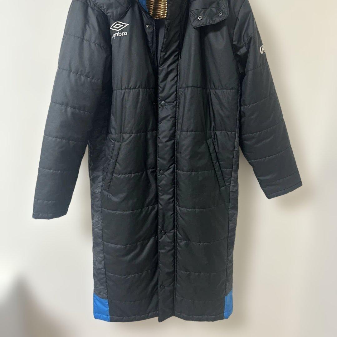 umbro ベンチコート ダウンコート ブラック - メルカリ