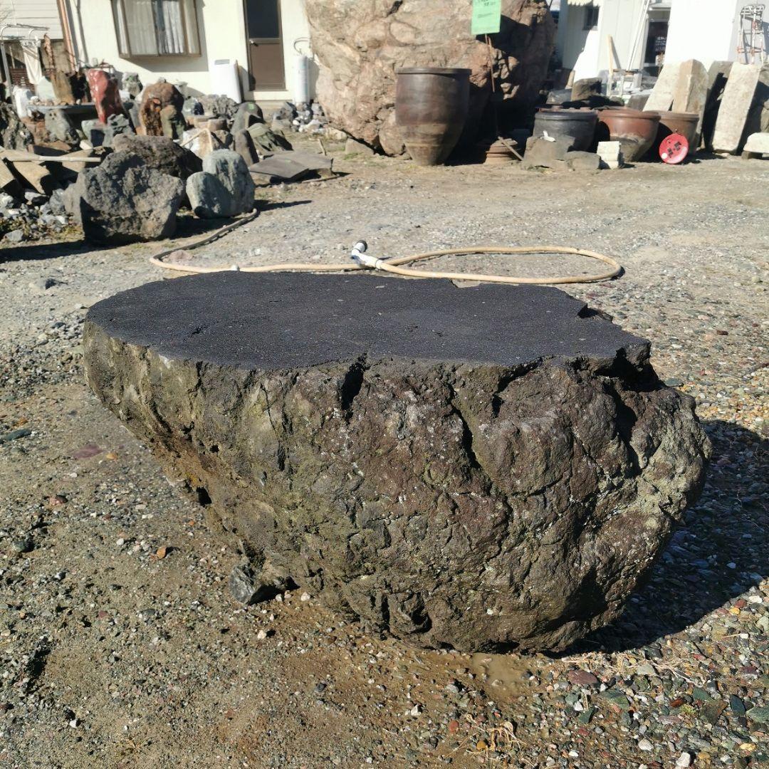 浅間 溶岩石 台石 155キロ 庭石 石 鑑賞石 庭 坪庭 ガーデニング