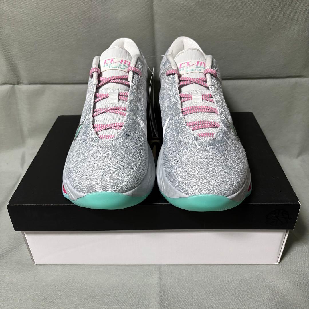 ナイキ G.Tハッスル3 グレー グリーン ピンク 緑 27.0 - メルカリ