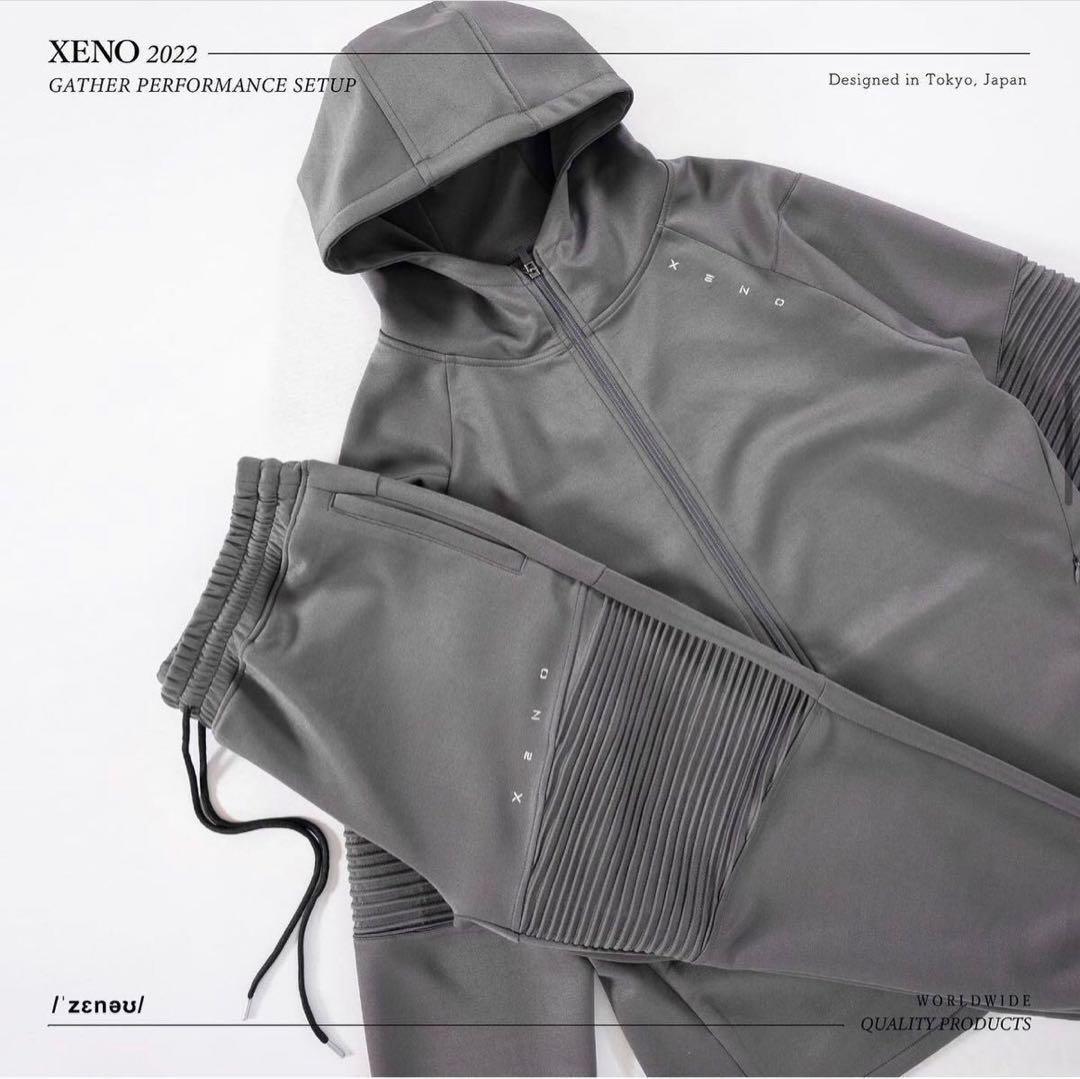 XENO ゼノ 上下 セットアップ ジャージ グレー バイカー サイズL
