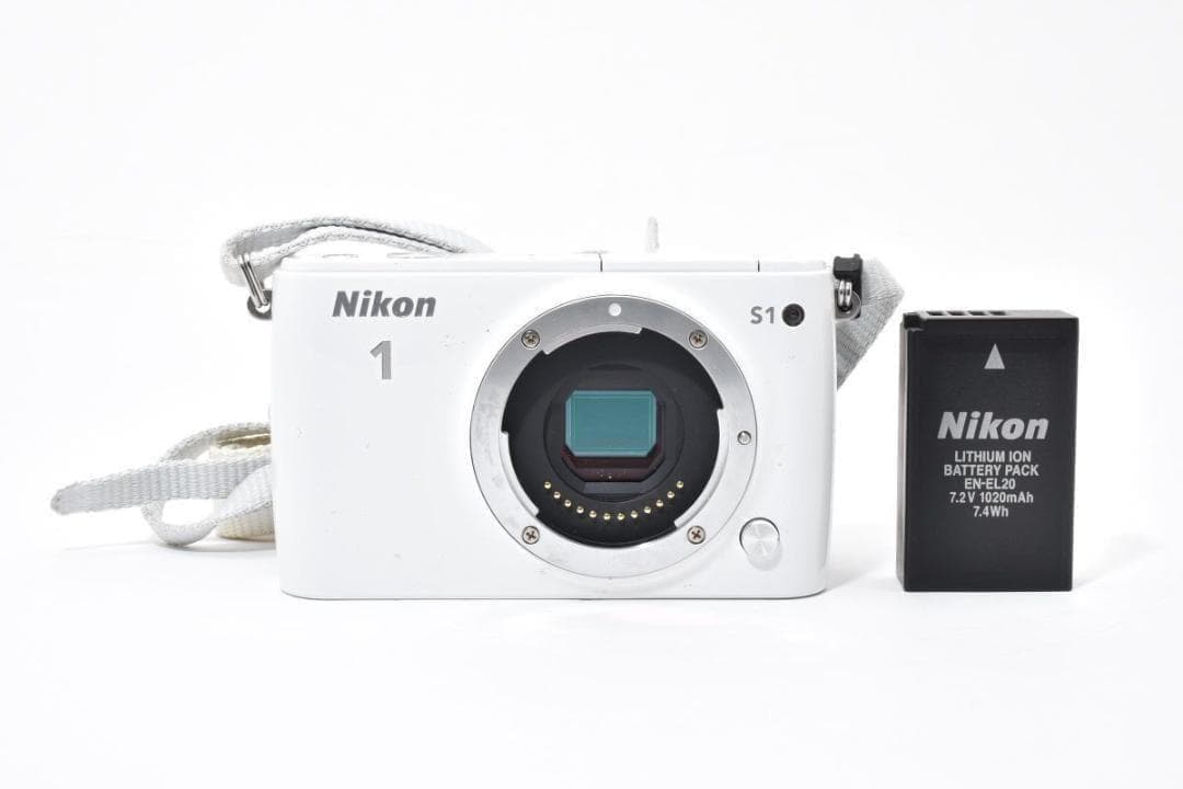 Nikon ニコン 1 S1 ホワイト ボディ ミラーレス一眼カメラ - メルカリ