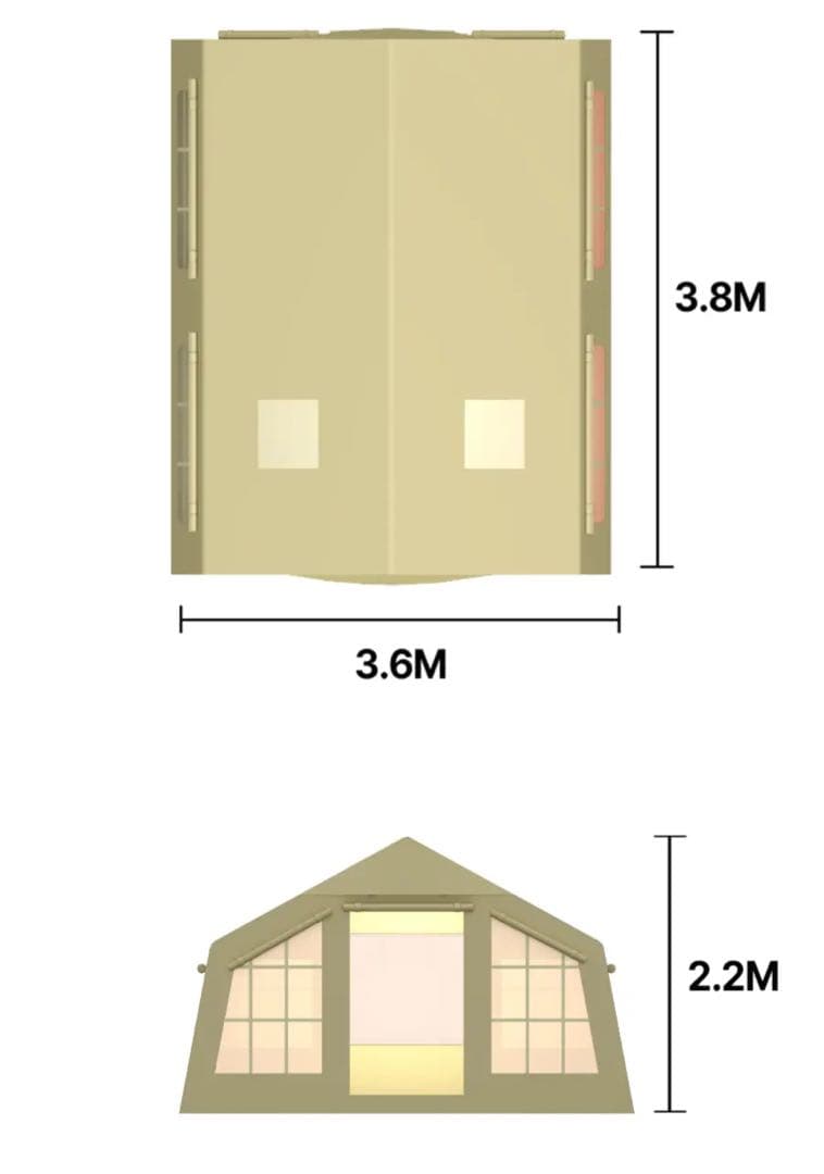 coody エアテント13.6【8/3(日)23:59まで値下げ22万→20万】 - メルカリ