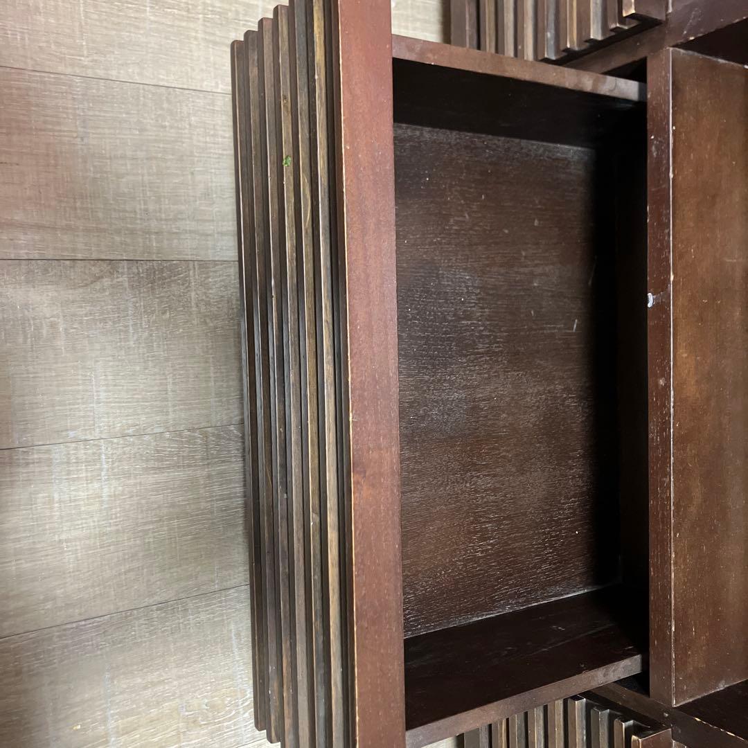 a.flat エーフラット ダークブラウン スラットデザイン テレビ台