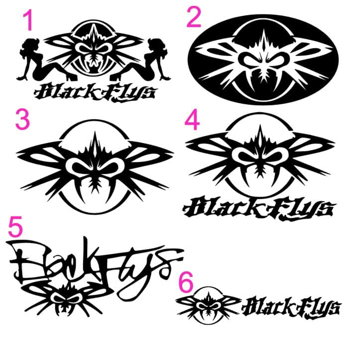BlackFly ブラックフライ ステッカー - メルカリ