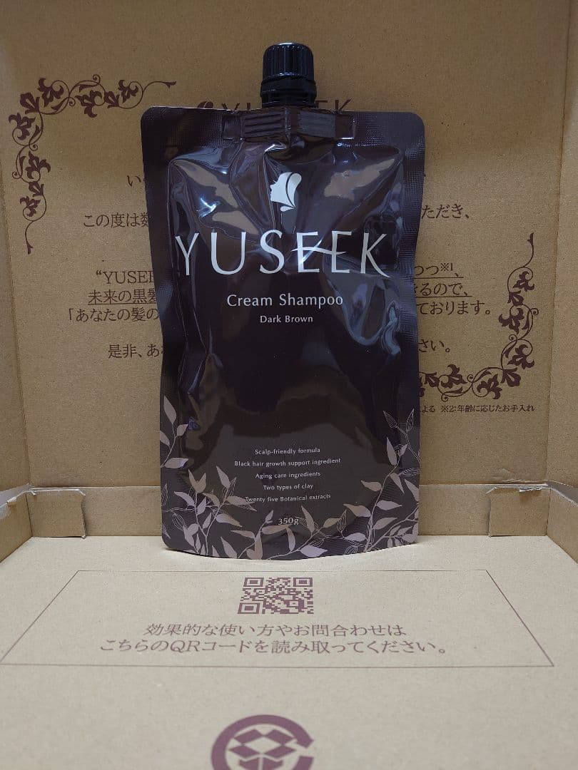YUSEEK Cream Shampoo ダークブラウン 350g - メルカリ