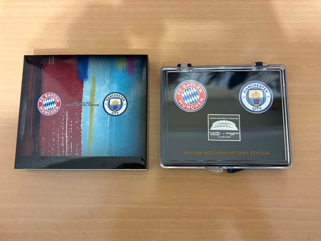 FCバイエルン ・ マンチェスターシティ 記念ピンバッジ1セット - メルカリ