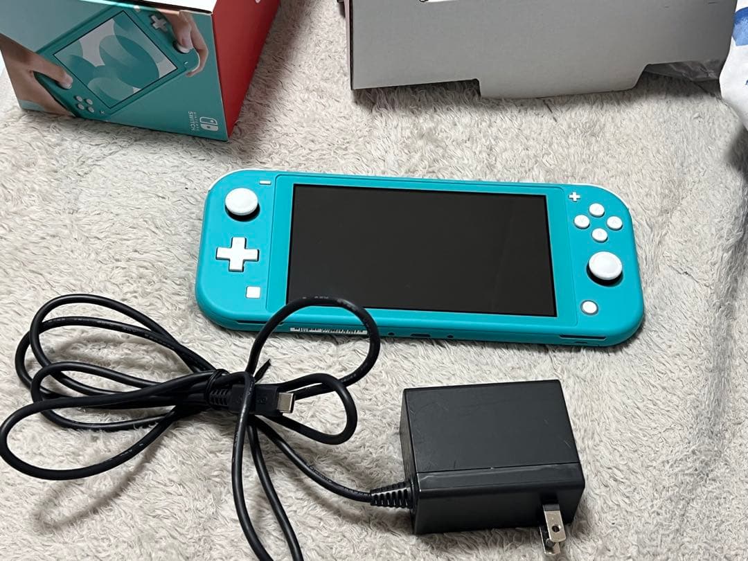 Nintendo Switch Lite ターコイズ 本体 充電器付き - メルカリ