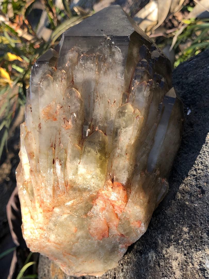 ✳極みの逸品 1.16kg 綺麗　茶トリン　クラスター 天然石