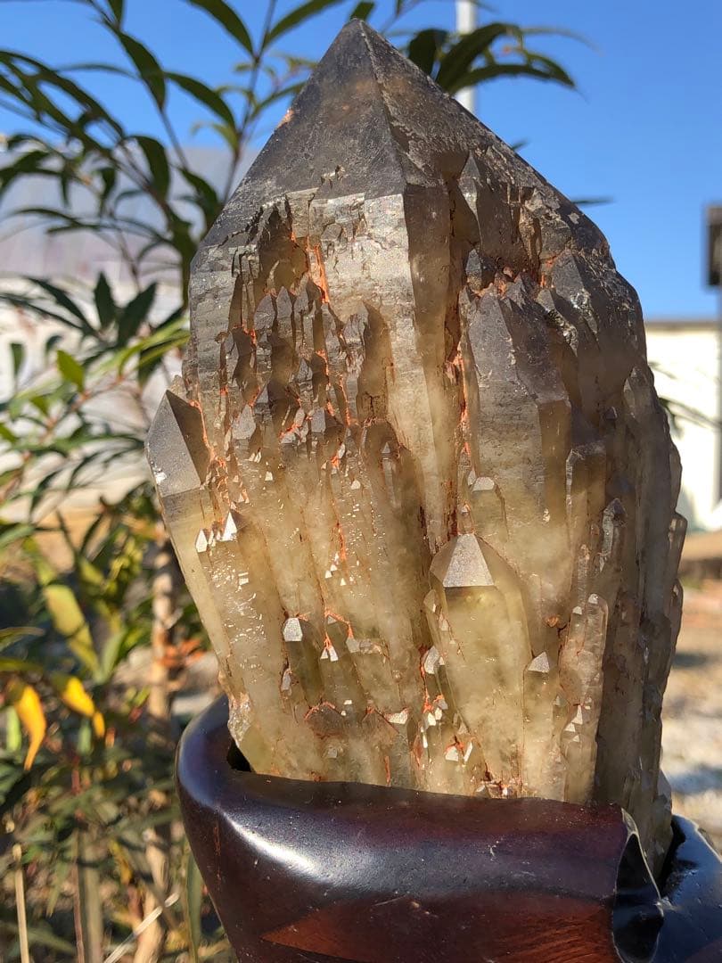 ✳極みの逸品 1.16kg 綺麗　茶トリン　クラスター 天然石