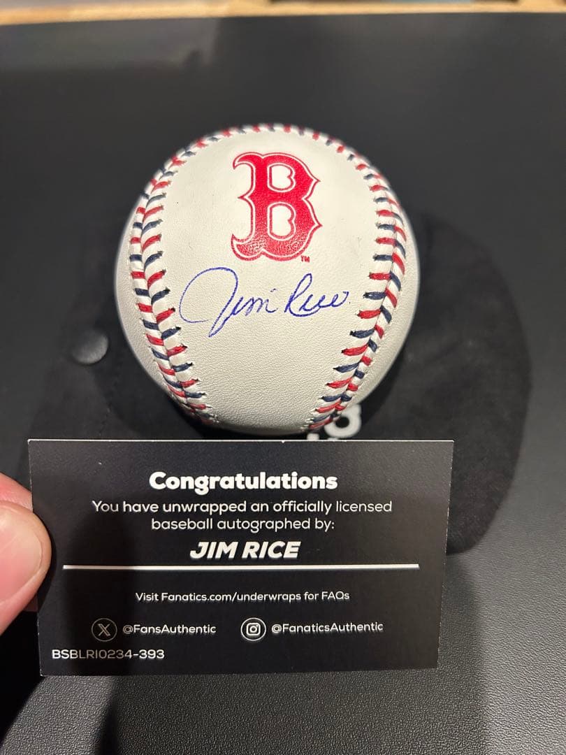 MLBレジェンドJim Rice選手の直筆サインボール - メルカリ