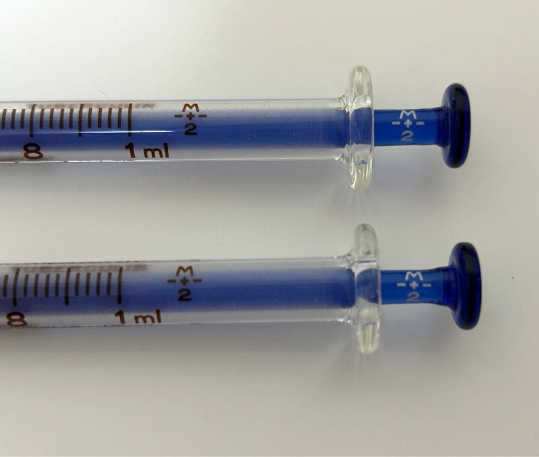 ガラス注射器 シリンジ2本セット 昭和レトロ - メルカリ