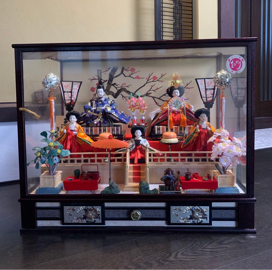 雛人形 ガラスケース オルゴール付き - メルカリ