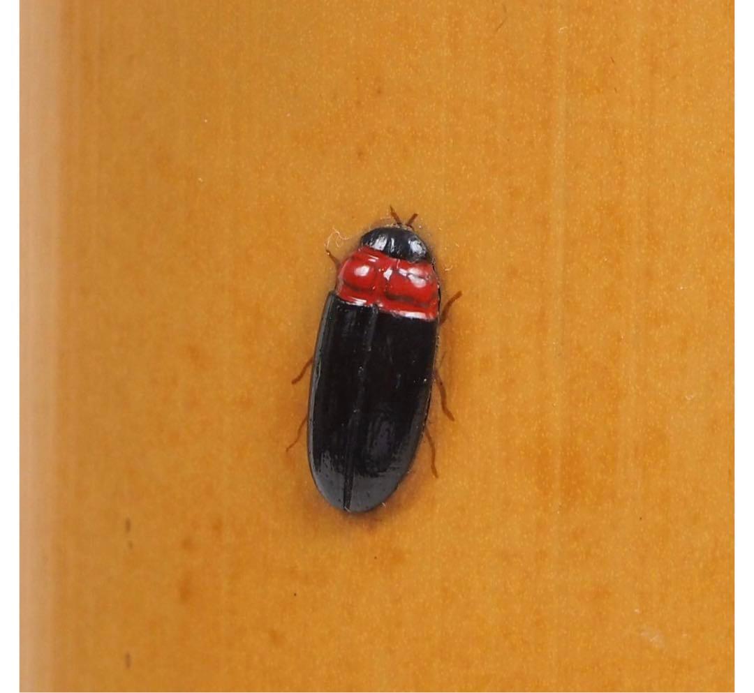 送料無料 音羽山六 珎竹林造 蛍嵌入竹圓窓花入 時代茶道具 ☆珍品