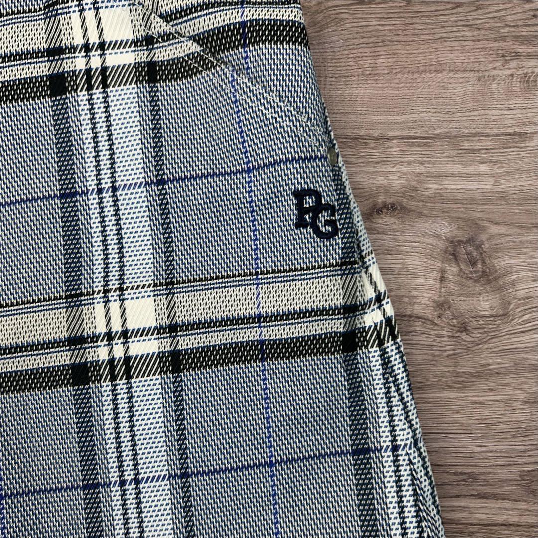 セットアップ】パーリーゲイツ 鹿の子ポロシャツ & チェック柄ミニ