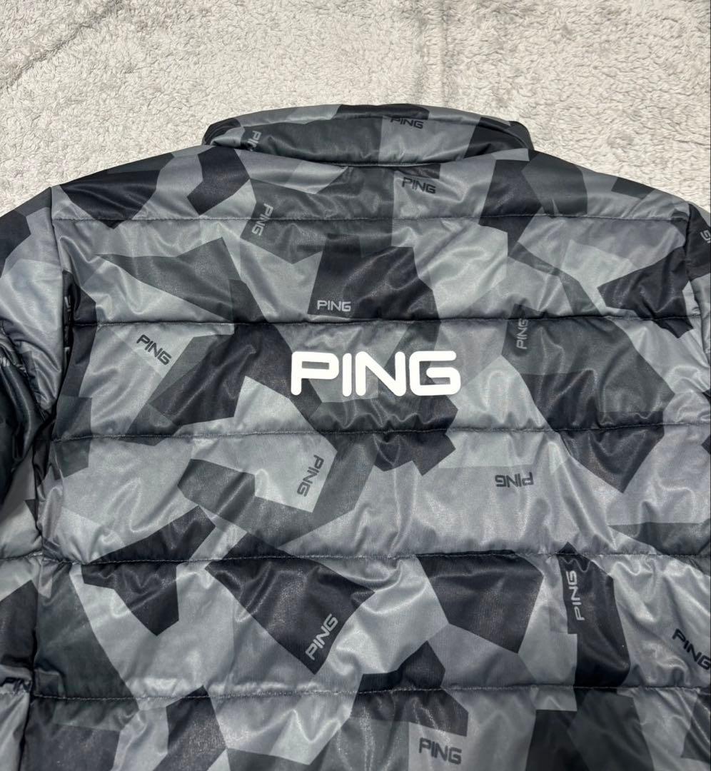 ☆新品タグ付☆ PING ゴルフ 中綿ジャケット レディース L カモ柄