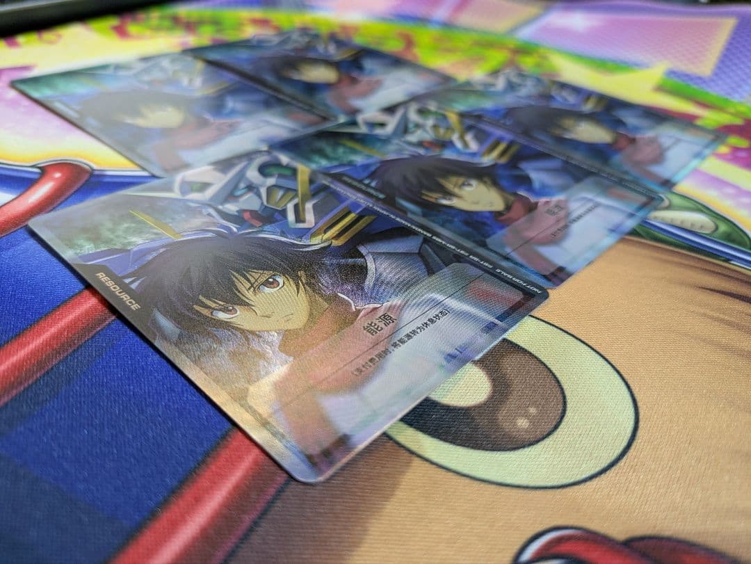 ガンダムカード 刹那&エクシア リソース 言語エラー品 簡体字 5枚