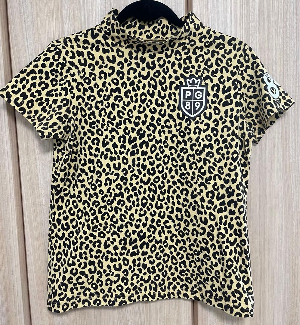 PEARLYGATES パーリーゲイツ レオパード モックネックシャツ サイズ1