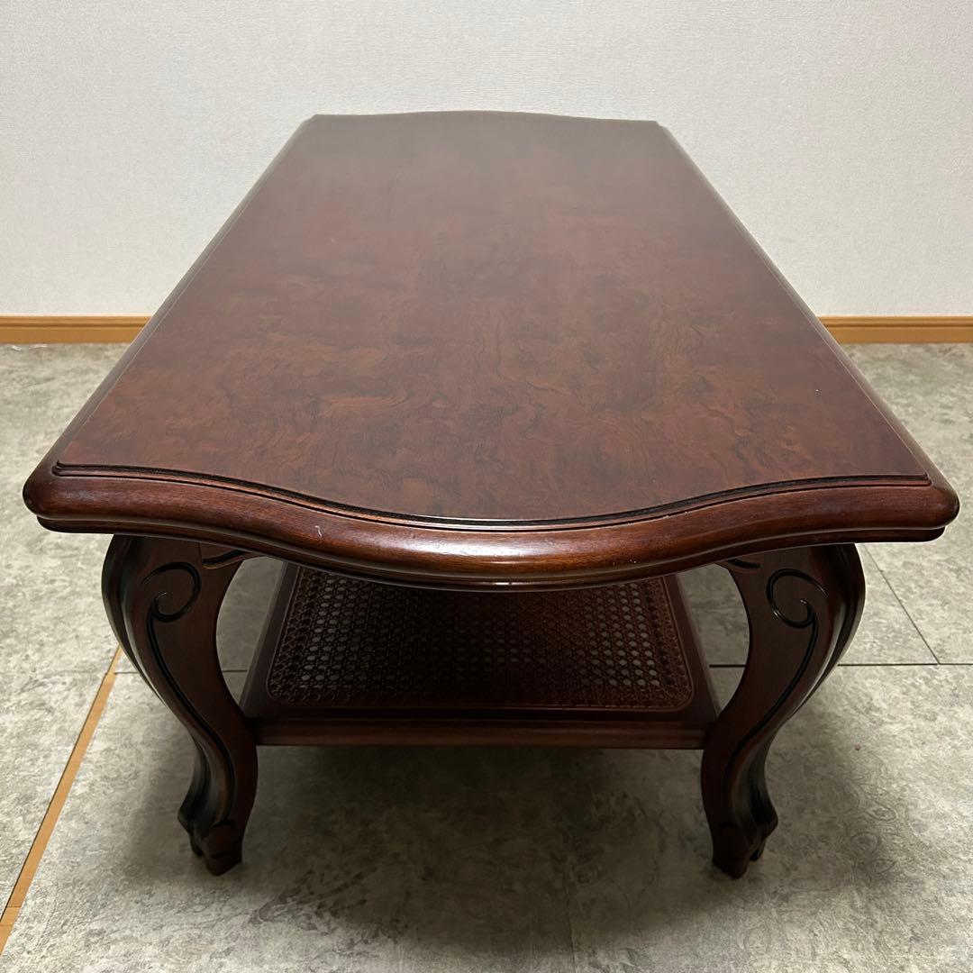 カリモク家具 karimoku꧂リビングテーブル センター ロー ラタン 籐