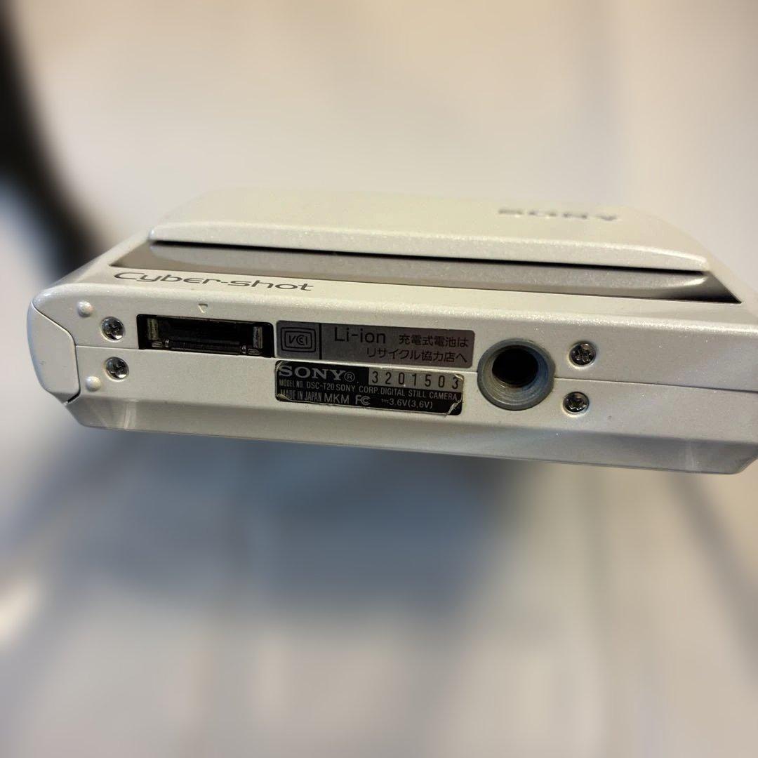 SONY CyberShot DSC-T20 ホワイト デジタルカメラ - メルカリ