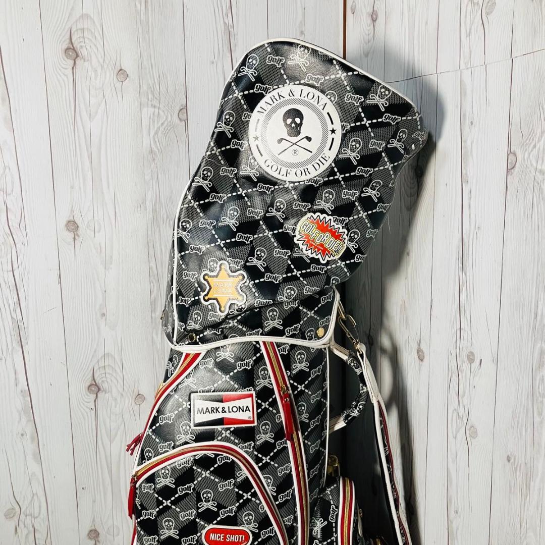 希少 MARK&LONA キャディバッグ Skull&Kilt 7分割 スカル柄 - メルカリ