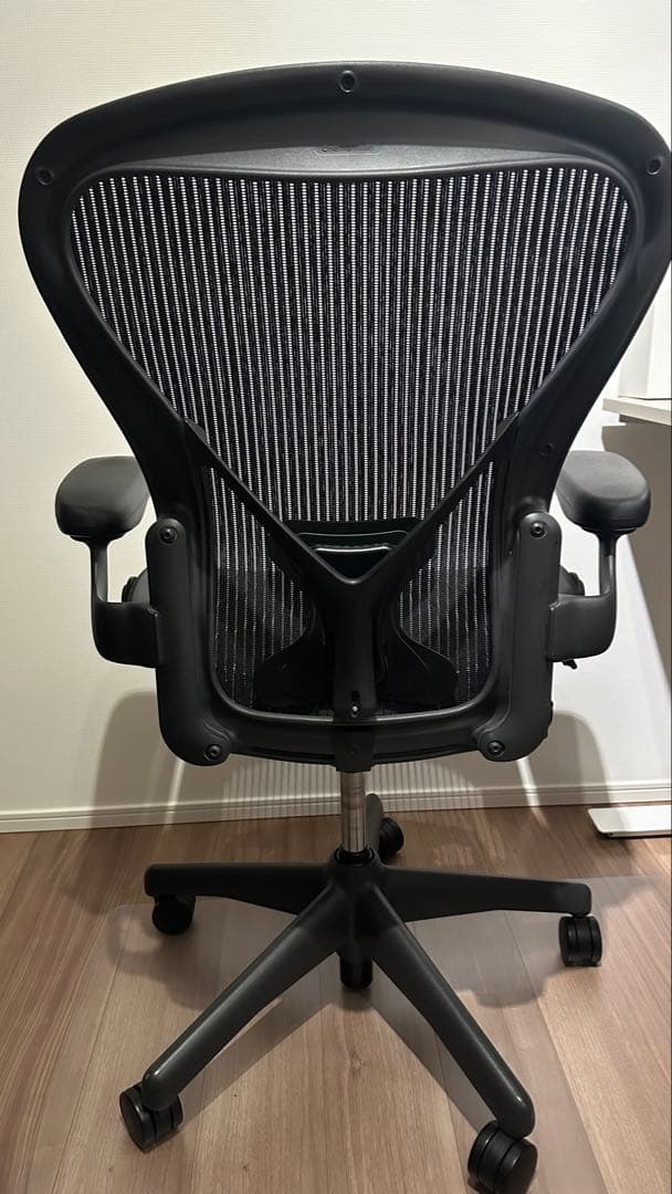 アーロンチェア ハーマンミラー Bサイズ 前傾チルト 固定肘 2010年製