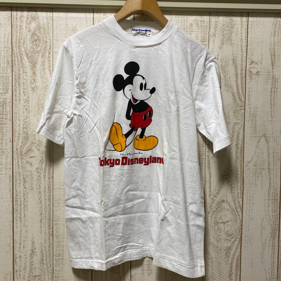80年代 東京ディズニーリゾート 初期 ミッキー Tシャツ 少し難あり