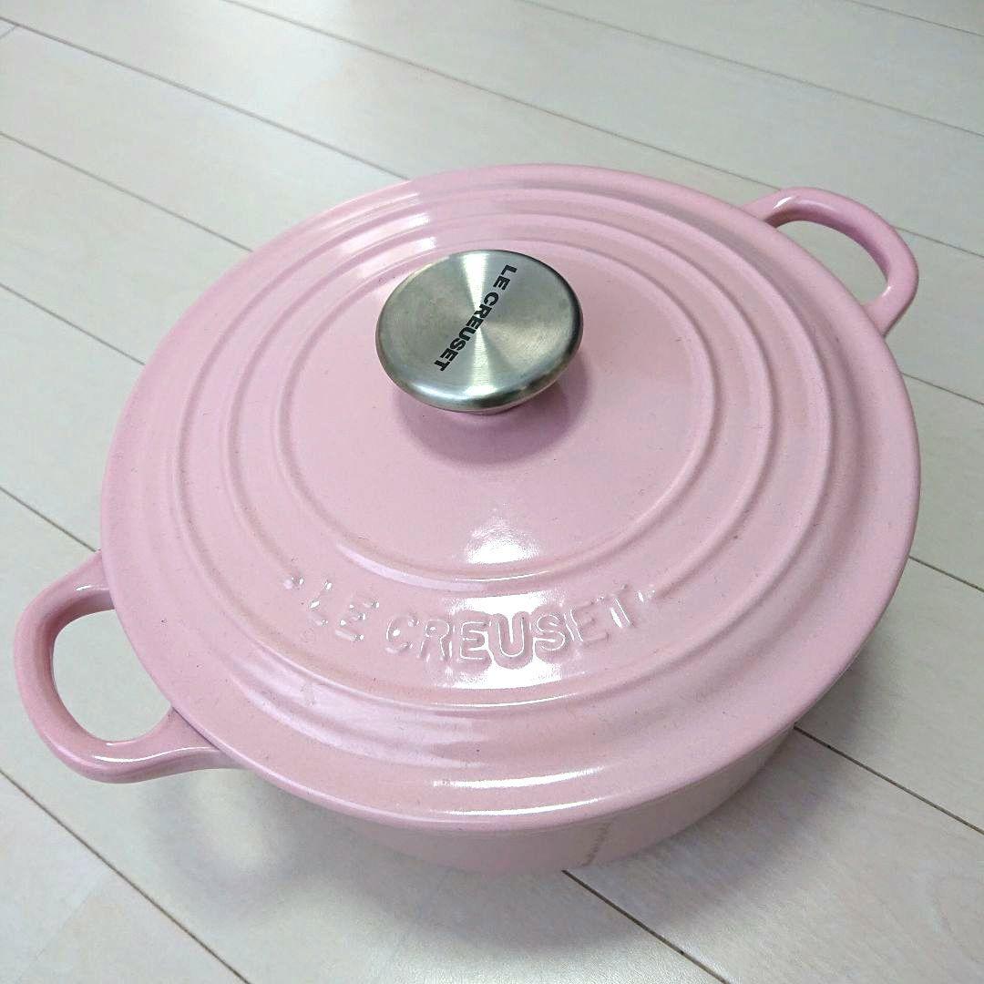 新品 ル・クルーゼ鍋 ピンク色 - メルカリ