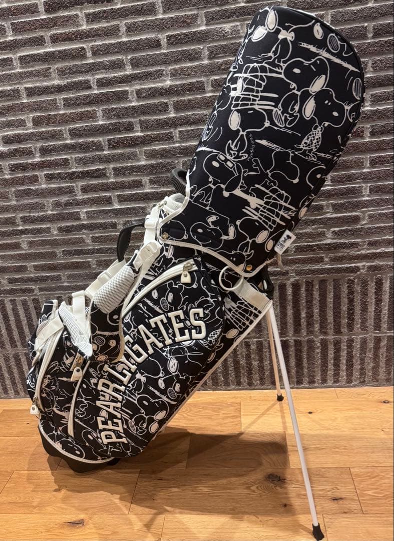 パーリーゲイツ スヌーピー キャディバッグ　コラボキャディーバック　限定 PEARLY GATES（パーリーゲイツ） PEARLY GATES SNOOPY合皮キャディ