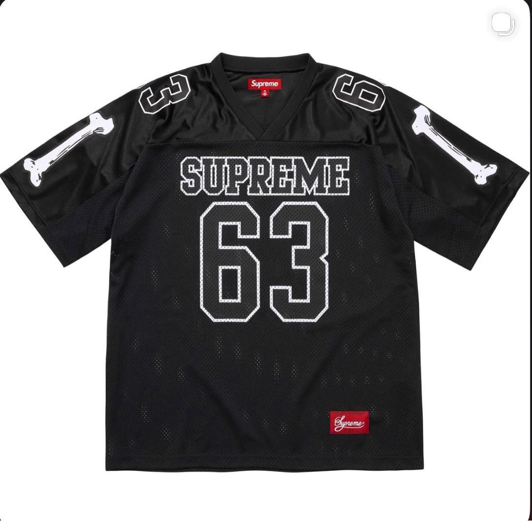 Supreme アメリカンフットボールシャツ 63 ブラック - メルカリ