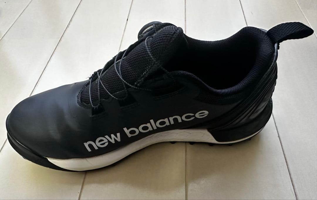 new balance ゴルフシューズ スパイクレス 23.5cm BOA 黒