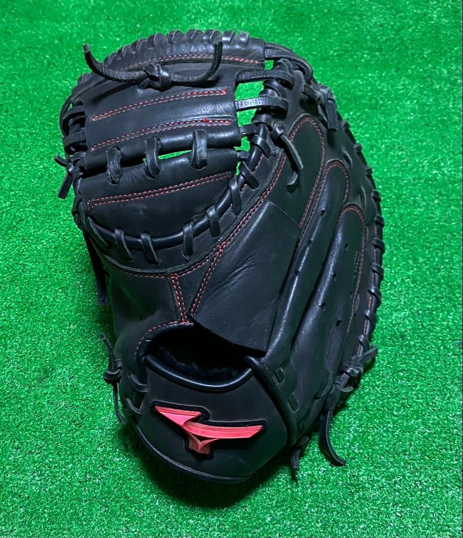 軟式野球 左投 キャッチャーミット ミズノ MIZUNO 捕手 大人 黒 MIZUNO（ミズノ） 軟式用WILL DRIVE RED 捕手用 M-R型 左投用