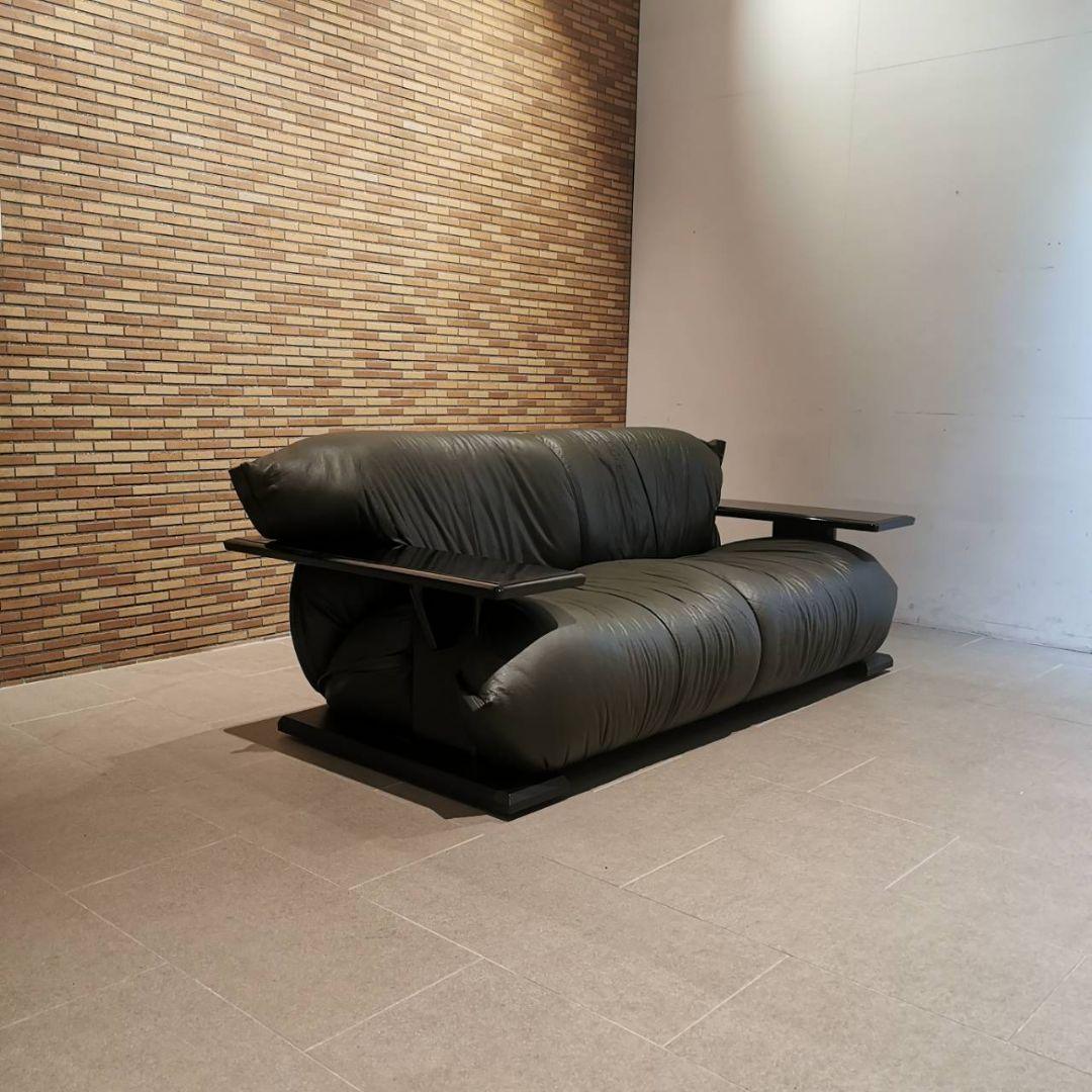 在庫一掃セール◇MORISHIGE 森繫｜G-アーク｜本革張り｜2Pソファ