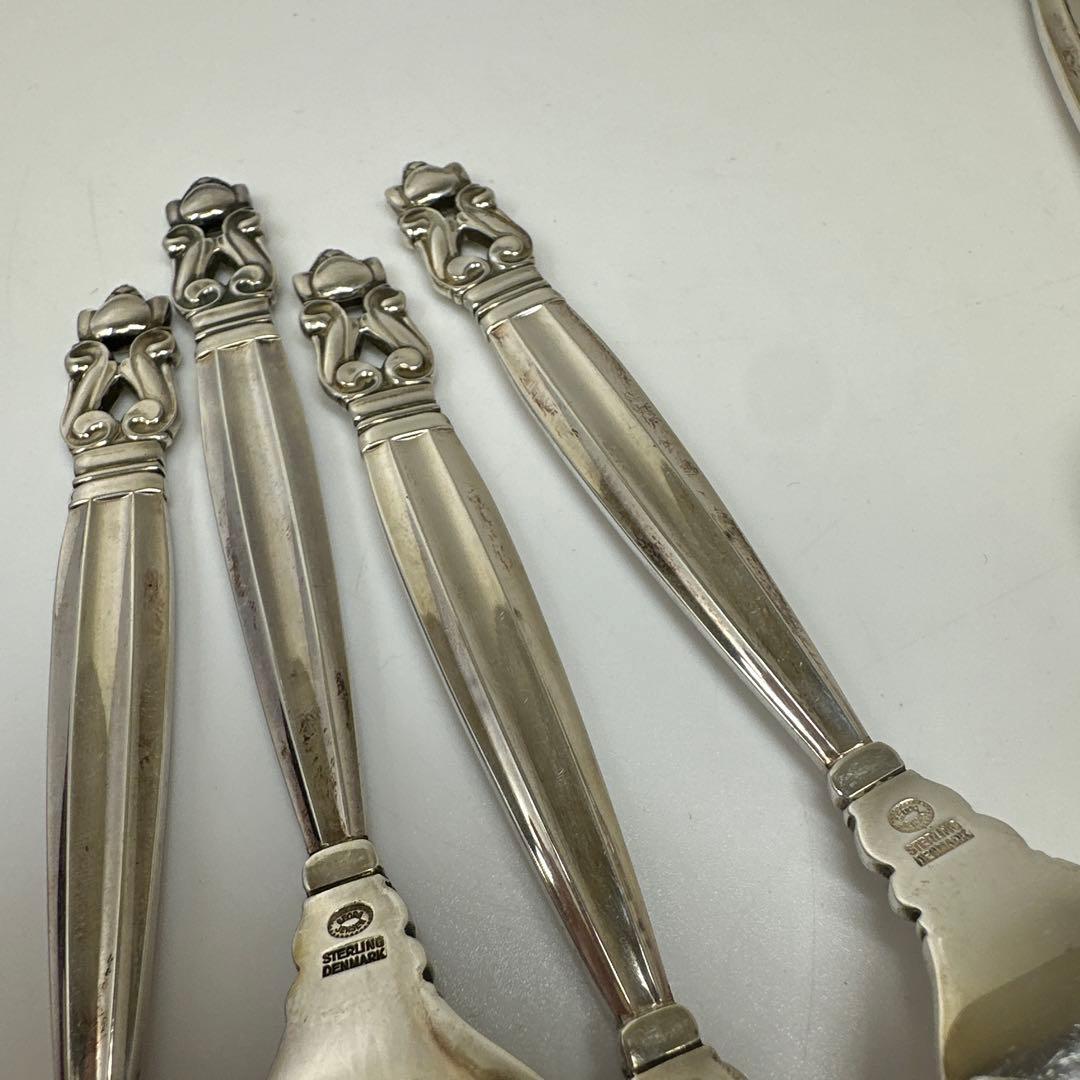 ジョージジェンセン エコーン シルバーフォーク7本 348g - メルカリ