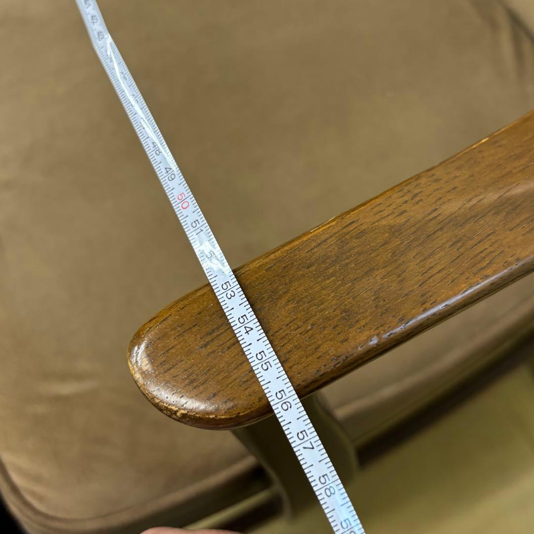 オールドカリモク ハイバックチェア ダイニングチェア アームチェア