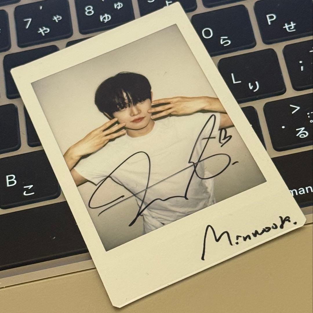 CLOSEYOUREYES クルユア サイン入りポラロイド 本国サイン会 ミヌク