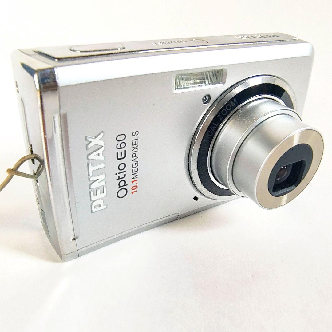 【完動品】PENTAX Optio E60 コンパクトデジタルカメラ備品付き 気軽に使えるコンパクトデジタルカメラ『PENTAX Optio E60（オプティオ