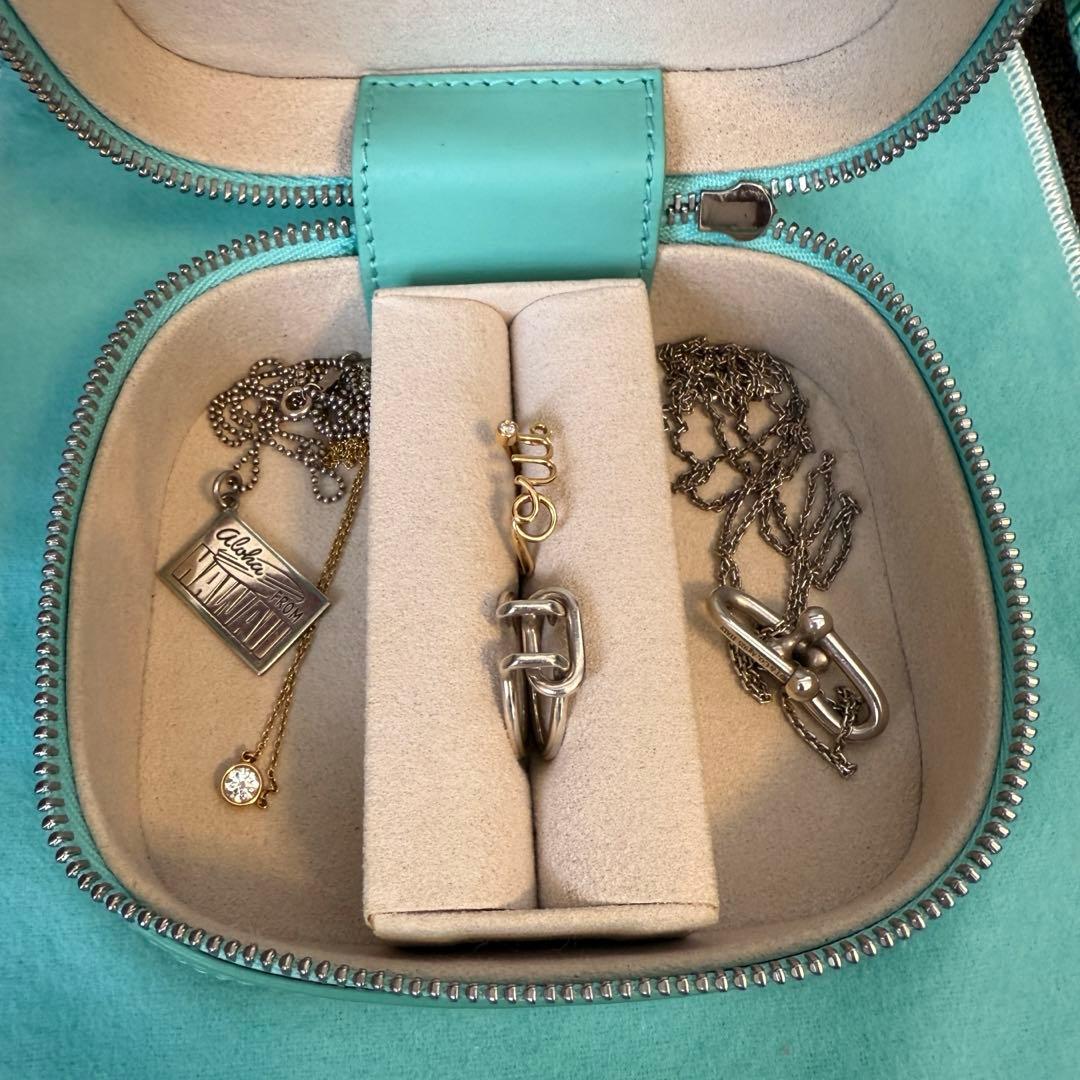 Tiffany ティファニー】廃盤 レア アクセサリーケース レザー - メルカリ