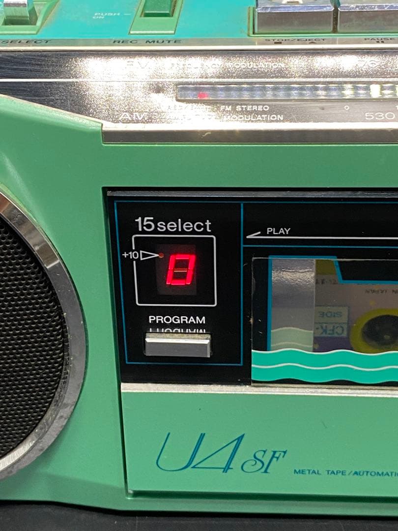 超超超レア品] サンヨー ラジカセ グリーン MR-U4SF 稼動品 日本製