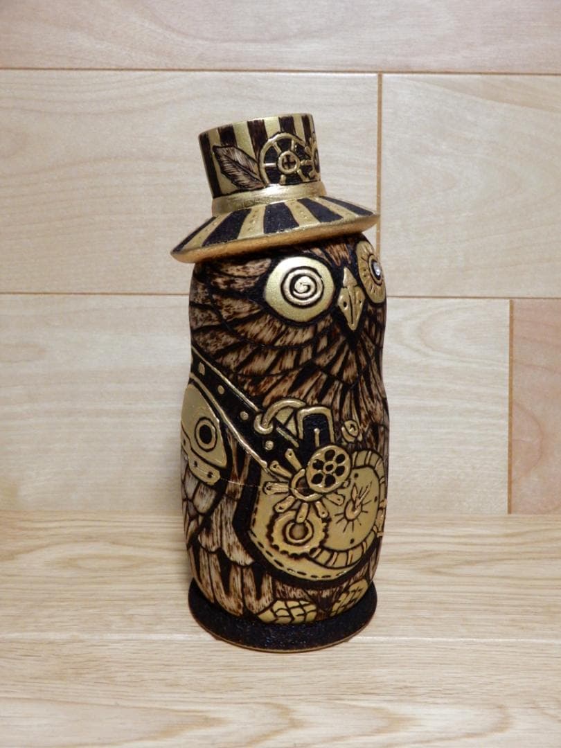 オクサナ・アキモワ マトリョーシカ スチームパンク風ふくろう梟