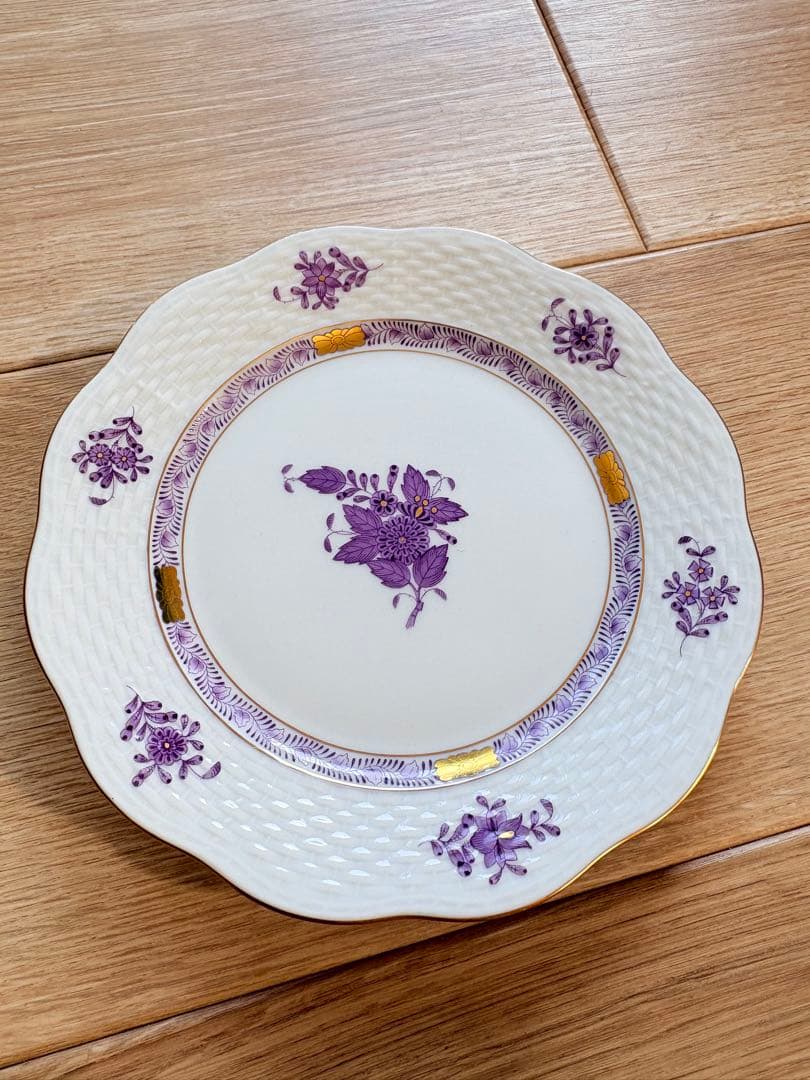 HEREND アポニーパープル　 美品 ヘレンド (HEREND) アポニー 00710-0-91／711 ジャパニーズカップ