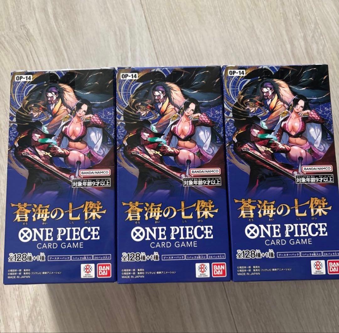 ワンピースカード 蒼海の七傑 3BOX テープカット - メルカリ