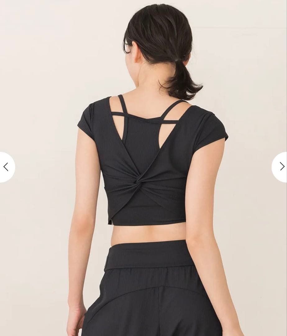 SUKALA】リブヨギーニツイストトップスセットSブラック - メルカリ
