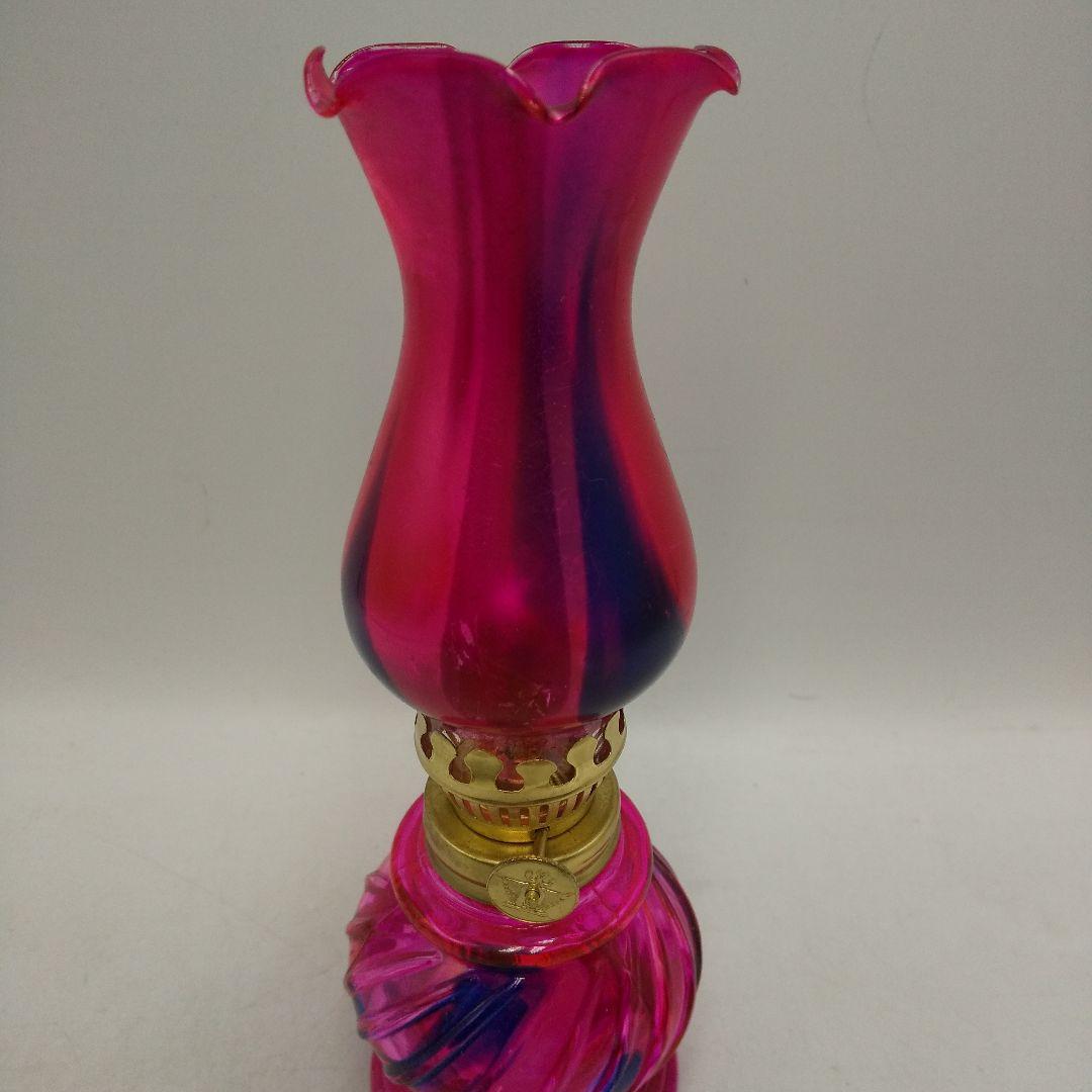 お値下げ】オイルランプ レトロ レッド ピンク レトロポップ 古道具